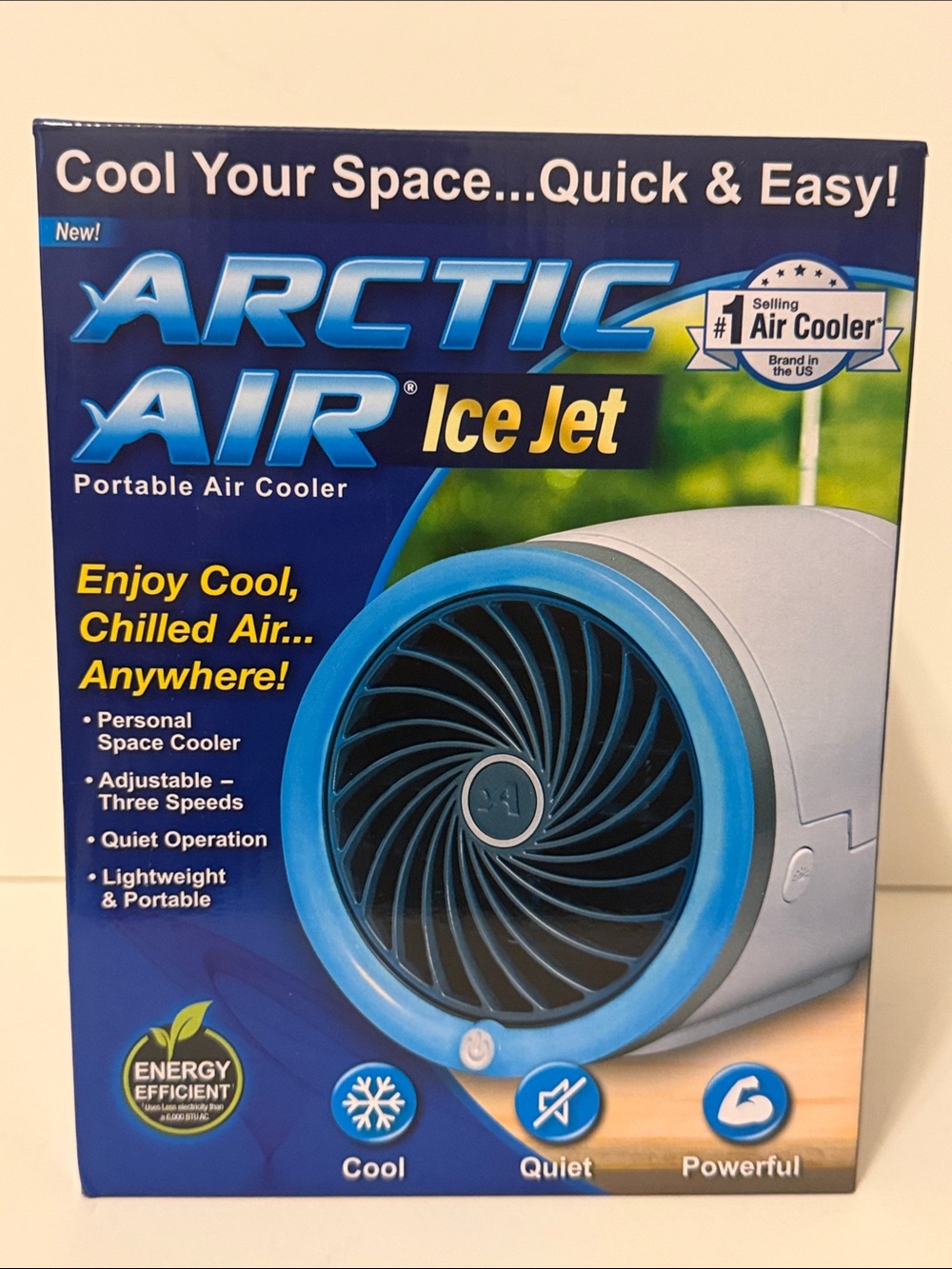 Arctic Air Ice Jet Air Cooler 3 Speed Portable Personal Travel Office RV Camping